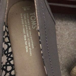 Toms Open Toe Wedge size 8